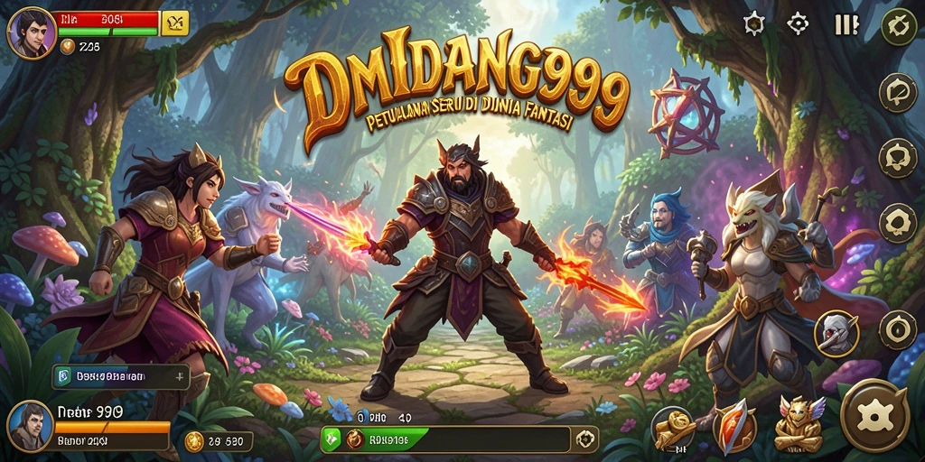 Tampilan gameplay DMD999 dengan pemandangan menakjubkan dan aksi petualangan.