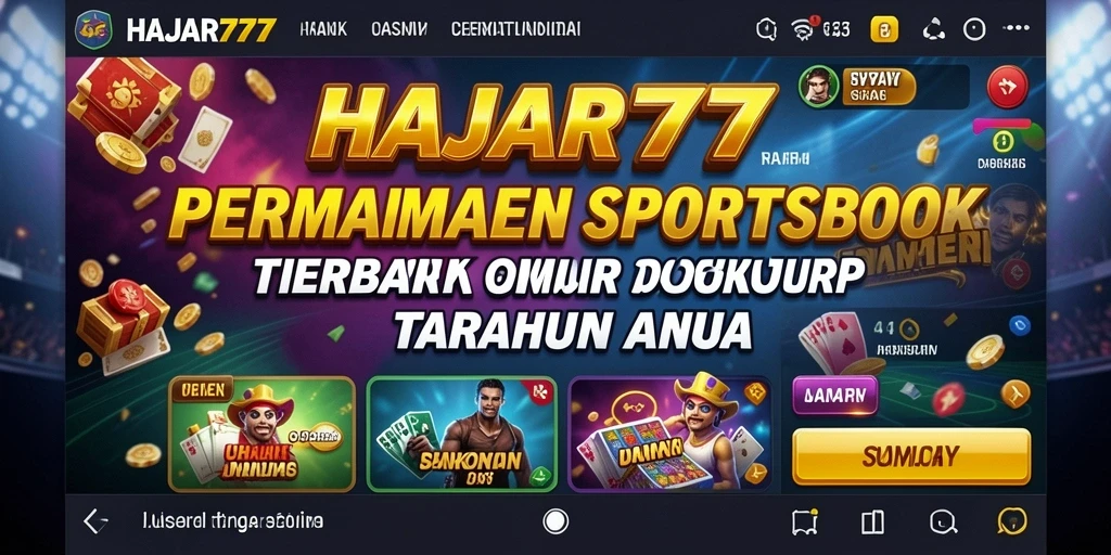 Screenshot utama HAJAR777 menampilkan pengalaman taruhan olahraga yang mendebarkan.