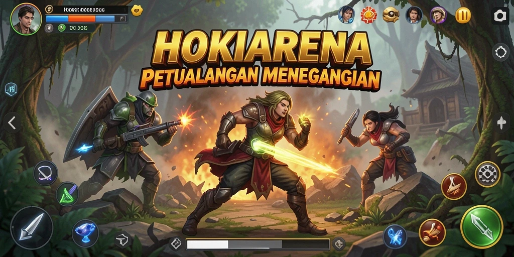 Tampilan gameplay yang memukau dari petualangan HOKIARENA.