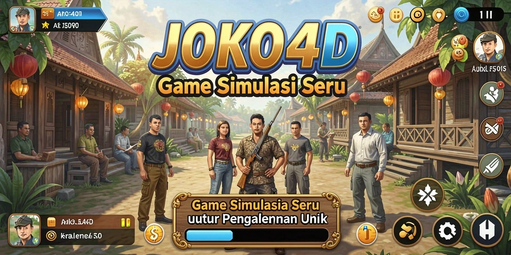 Screenshot menunjukkan momen seru dalam gameplay JOKO4D.