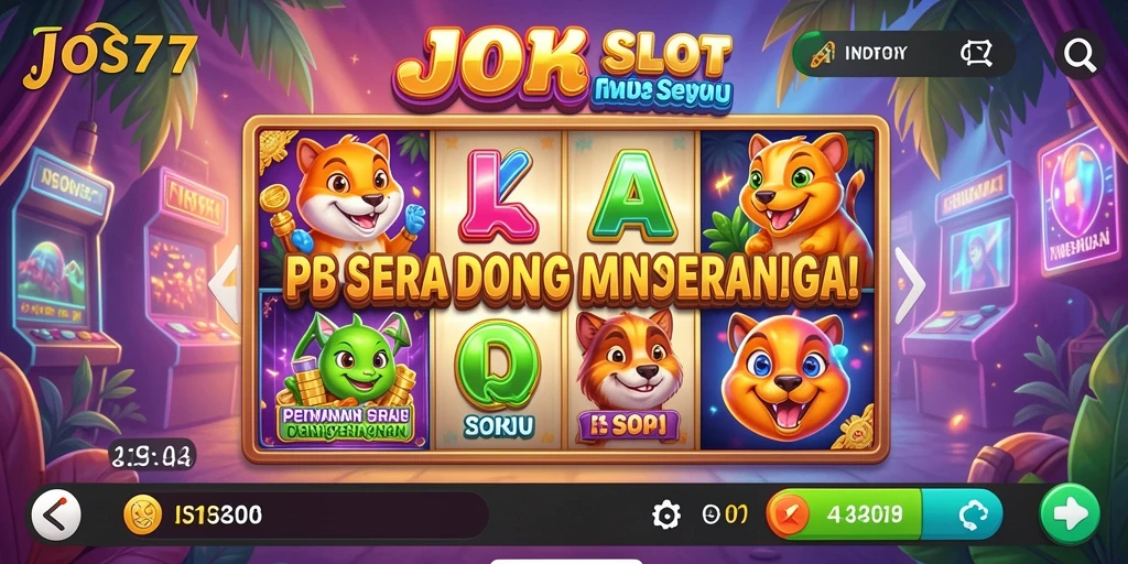 Tampilan gameplay JOS77 yang menarik dan penuh warna.