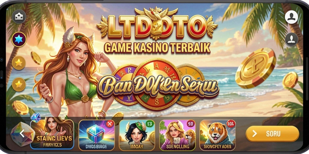 Tampilan menarik LTDTOTO dengan berbagai permainan kasino.