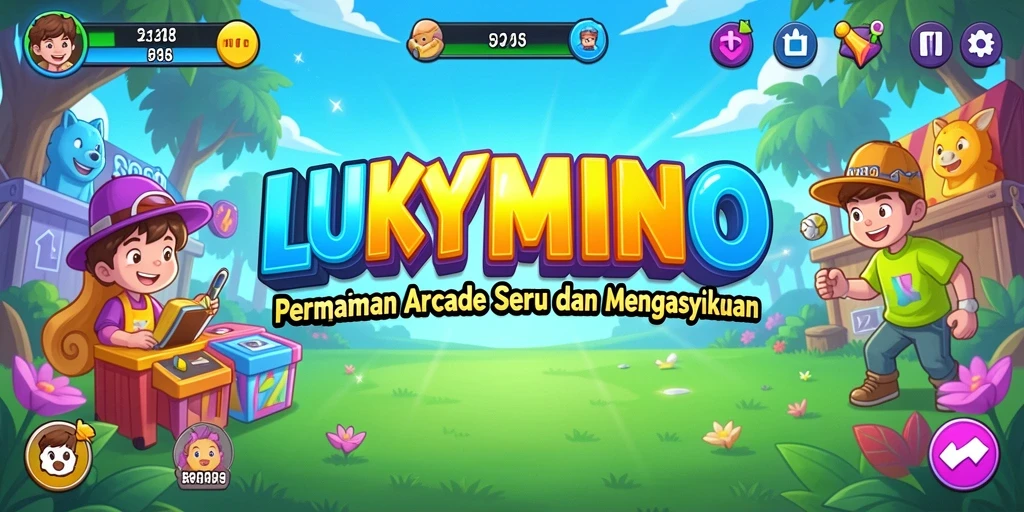 Screenshot gameplay LUKYMINO yang penuh aksi dan tantangan.