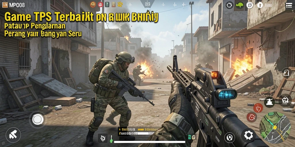 Tampilan gameplay TPS MPO08 yang mendebarkan dan penuh aksi.