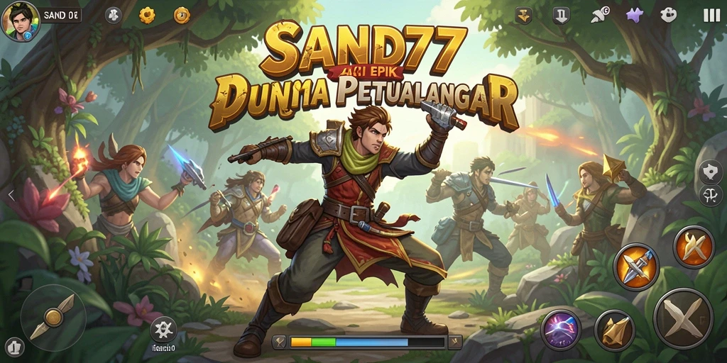 Tampilan seru dari aksi permainan SAND77 yang menegangkan.