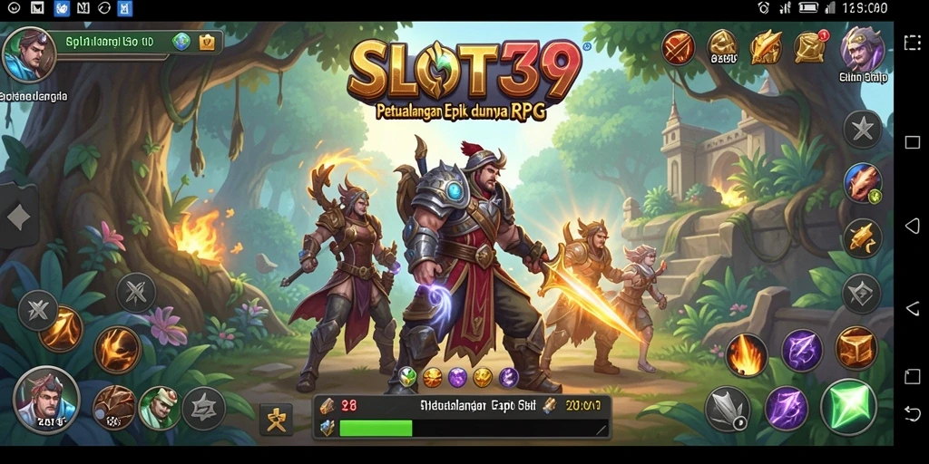 Tampilan aksi dari gameplay RPG SLOT39 yang mendebarkan.