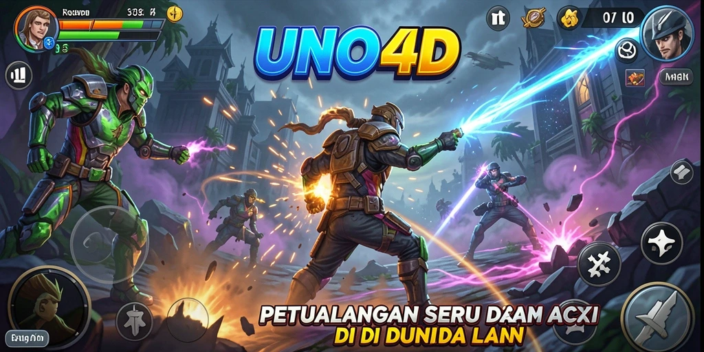 Tampilan aksi seru di UNO4D yang mendebarkan.