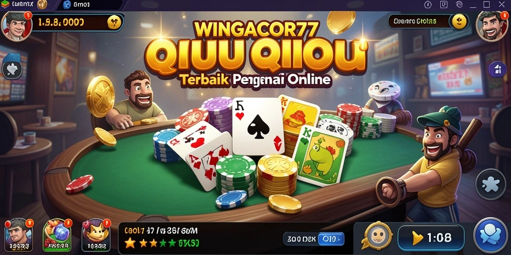 Tampilan screenshot WINGACOR77 dengan gameplay QiuQiu yang seru.