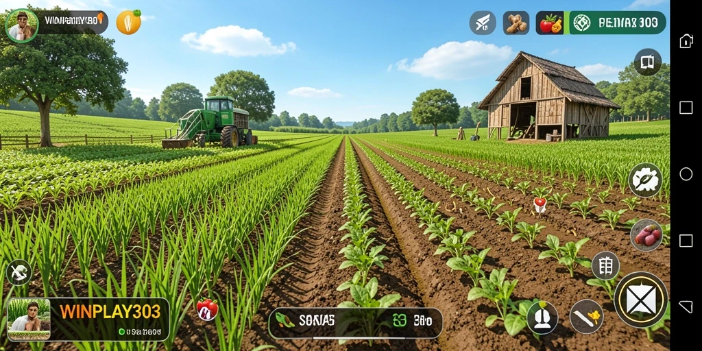 Gameplay seru di WINPLAY303 dengan pertanian yang menawan.