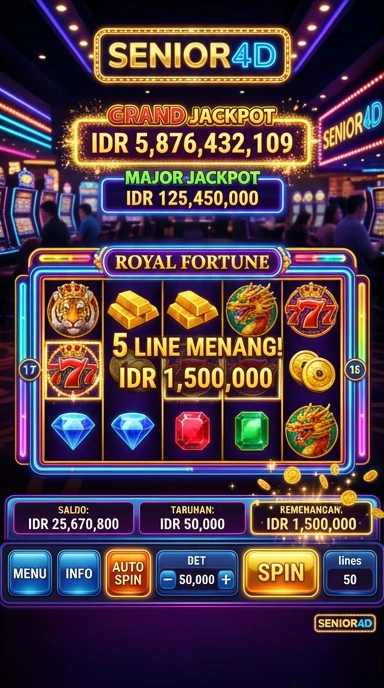 Tampilan utama aplikasi senior4d dengan berbagai pilihan aplikasi.